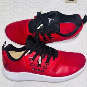 Jordan Red and Black Athletic Sneakers